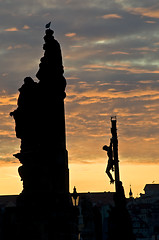 Image showing Sunset in Prague