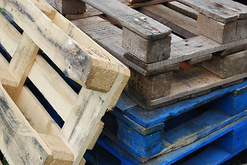 Image showing Wooden pallets