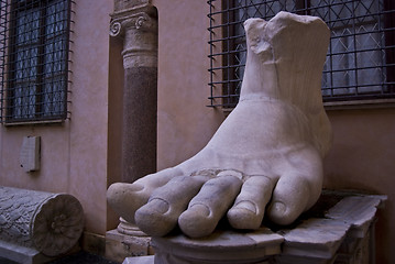 Image showing feet of Constantin