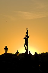 Image showing Sunset in Prague