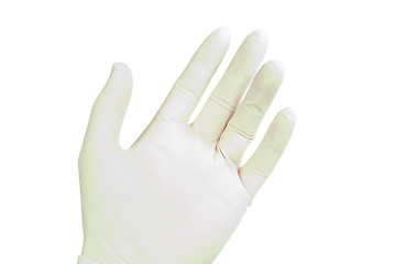 Image showing Latex Glove on Hand