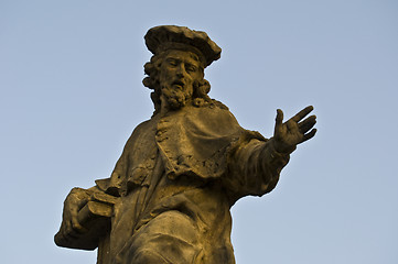 Image showing Statue at the Charles bridge