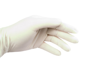 Image showing Latex Glove on Hand