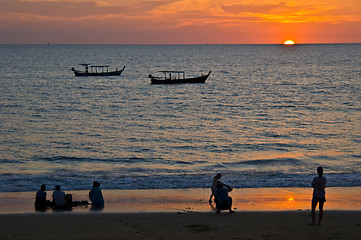 Image showing Sunset in Khao Lak