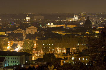 Image showing Rome at night