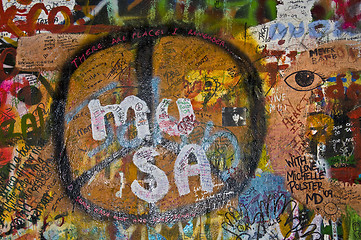 Image showing Lennon wall