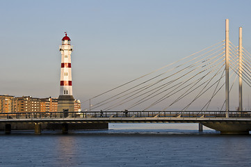 Image showing Red lighthouse