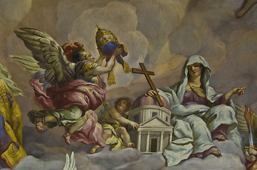 Image showing Biblical fresco