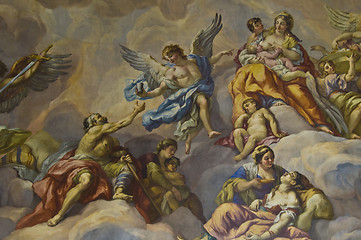 Image showing Biblical fresco