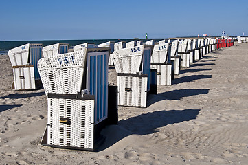 Image showing Beach chairs