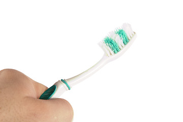 Image showing Worn Out Toothbrush