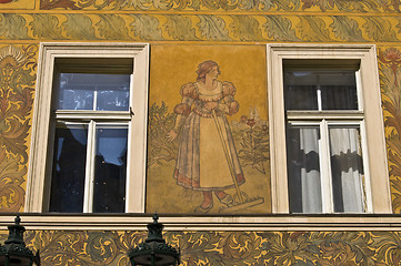 Image showing Old palaces in Prague