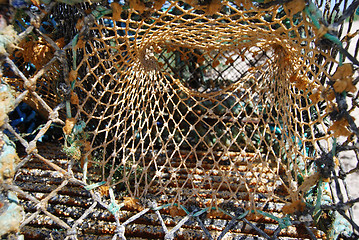 Image showing Colorful fishing nets