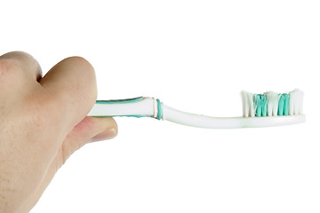 Image showing Worn Out Toothbrush