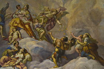 Image showing Biblical fresco