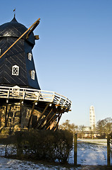 Image showing Windmill and Turning Torso