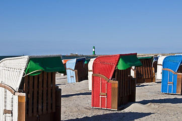 Image showing Beach chairs