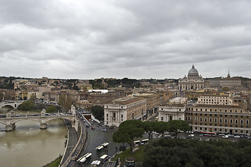 Image showing Rome and the Tiber