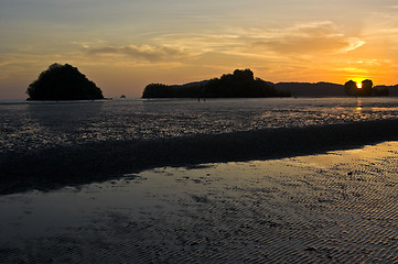 Image showing Sunset at the Andaman Sea