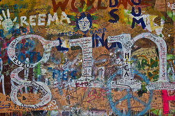 Image showing Lennon wall