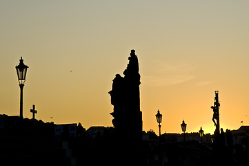 Image showing Sunset in Prague