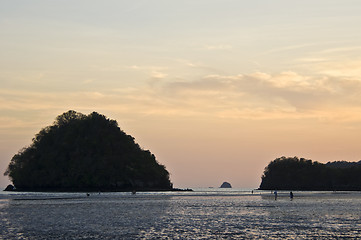 Image showing Sunset at the Andaman Sea