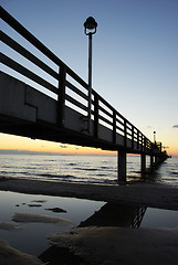 Image showing Pier at night