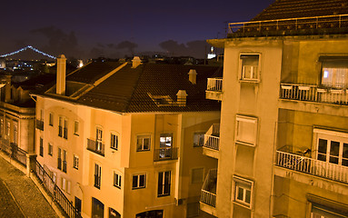 Image showing Lisbon at night