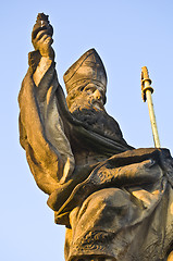 Image showing Statue at the Charles bridge