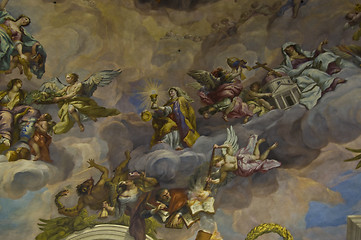 Image showing Biblical fresco