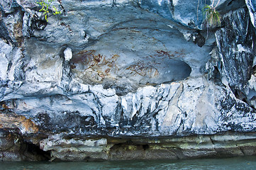 Image showing Rock painting of Khao Khien