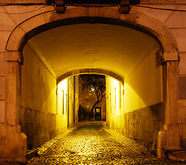 Image showing Doorway to a backyard