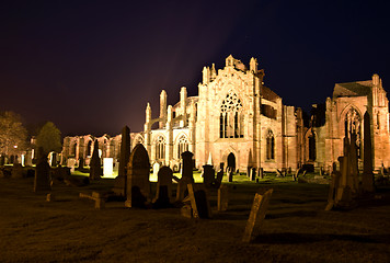 Image showing Melrose abbey