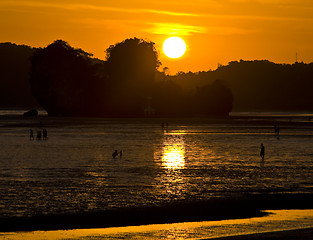 Image showing Sunset at the Andaman Sea