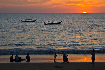 Image showing Sunset in Khao Lak