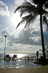 Image showing Pool at the beach