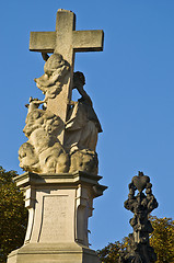 Image showing Statue at the Charles bridge