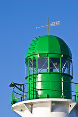 Image showing Green lighthouse