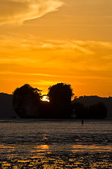 Image showing Sunset at the Andaman Sea