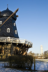 Image showing Windmill and Turning Torso