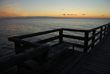 Image showing Pier at night