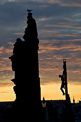 Image showing Sunset in Prague