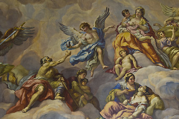 Image showing Biblical fresco