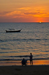 Image showing Sunset in Khao Lak