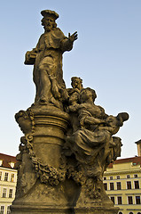 Image showing Statue at the Charles bridge