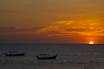 Image showing Sunset in Khao Lak