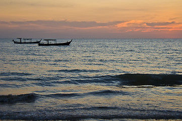 Image showing Sunset in Khao Lak
