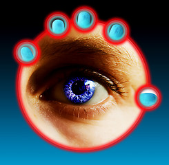 Image showing Finger and Eye Scan