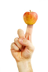 Image showing Apple Finger