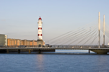 Image showing Red lighthouse